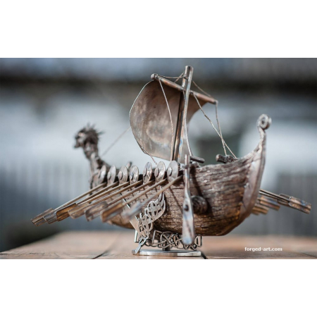 Viking Drakkar ship figure